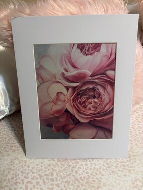 Floral Wall Art Prints — Pink and Cream Botanical Set